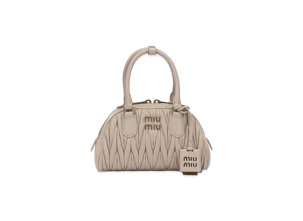MIU MIU Women's Nappa Leather Arcadie Handbag "Cipria/Pink"
