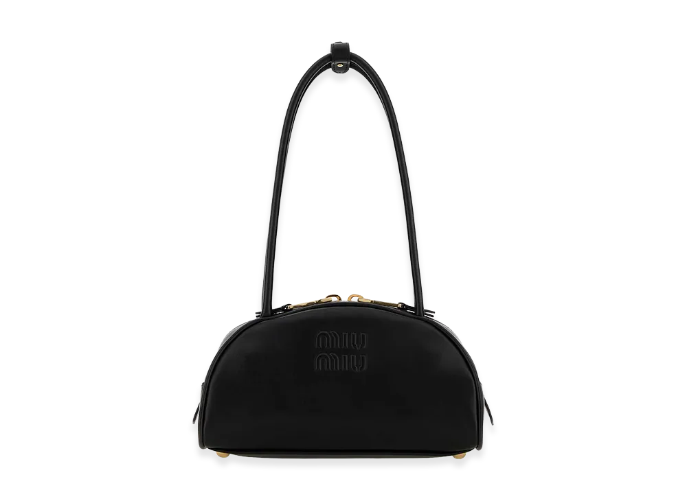 MIU MIU Women's Leather Beau Handbag "Black"