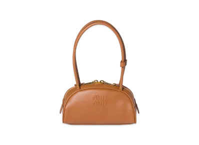 MIU MIU Beau Leather Bag "Cognac Brown"