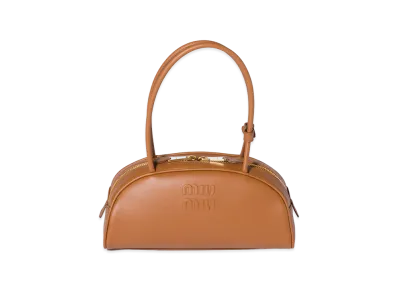 MIU MIU Beau Leather Bag "Cognac Brown"