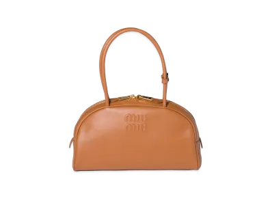 MIU MIU Beau Leather Bag "Cognac Brown"