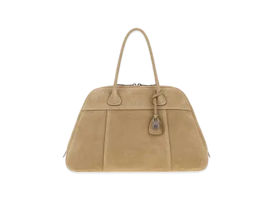 MIU MIU Women's Suede Vivant Shopping Bag "Beige"