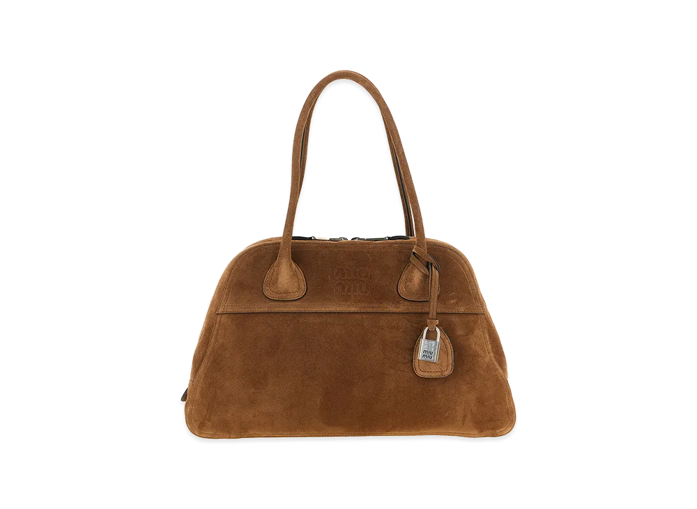 MIU MIU Women's Vivant Suede Leather Bag "Brown"