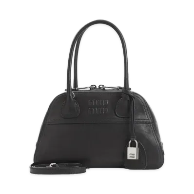 MIU MIU Women's Vivian Nappa Shoulder Bag "Black"