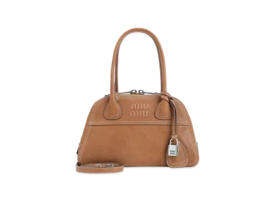 MIU MIU Women's Vivian Nappa Shoulder Bag "Camel"
