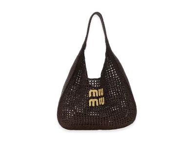 MIU MIU Women's Croquet Shopping Bag "Brown"