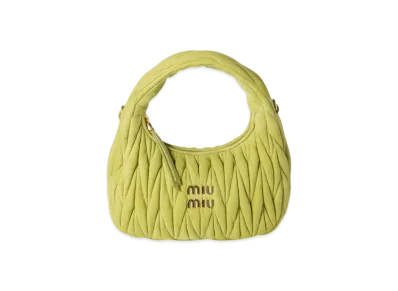 MIUMIU Wander Matelasse Suede Bag Small "Olive"