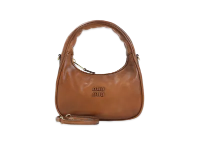 MIU MIU Women's Hobo Wander Handbag "Brown"