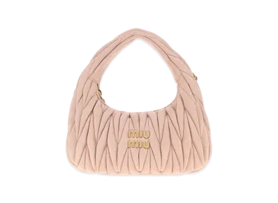 MIU MIU Women's Suede Handbag "Pastel Pink"