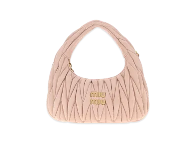 MIU MIU Women's Suede Handbag "Pastel Pink"