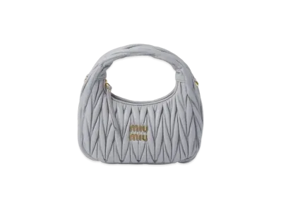 MIUMIU Wander Matelasse Nappa Leather Hobo Bag "Cornflower Blue"