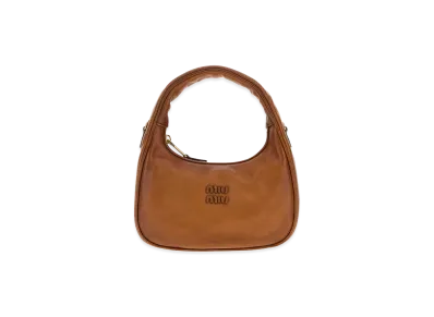 MIU MIU Women's Caramel Leather Wander Handbag "Brown"
