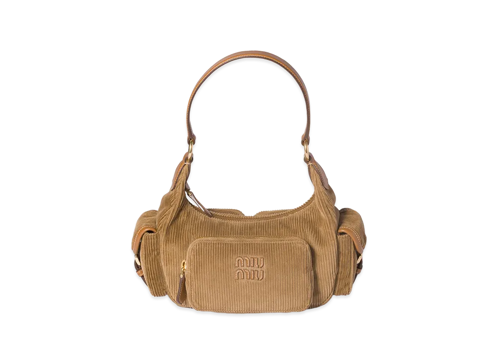 MIU MIU Corduroy Pocket Bag "Cinnamon"