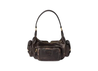 MIU MIU Pocket Nappa Leather Bag "Coffee"