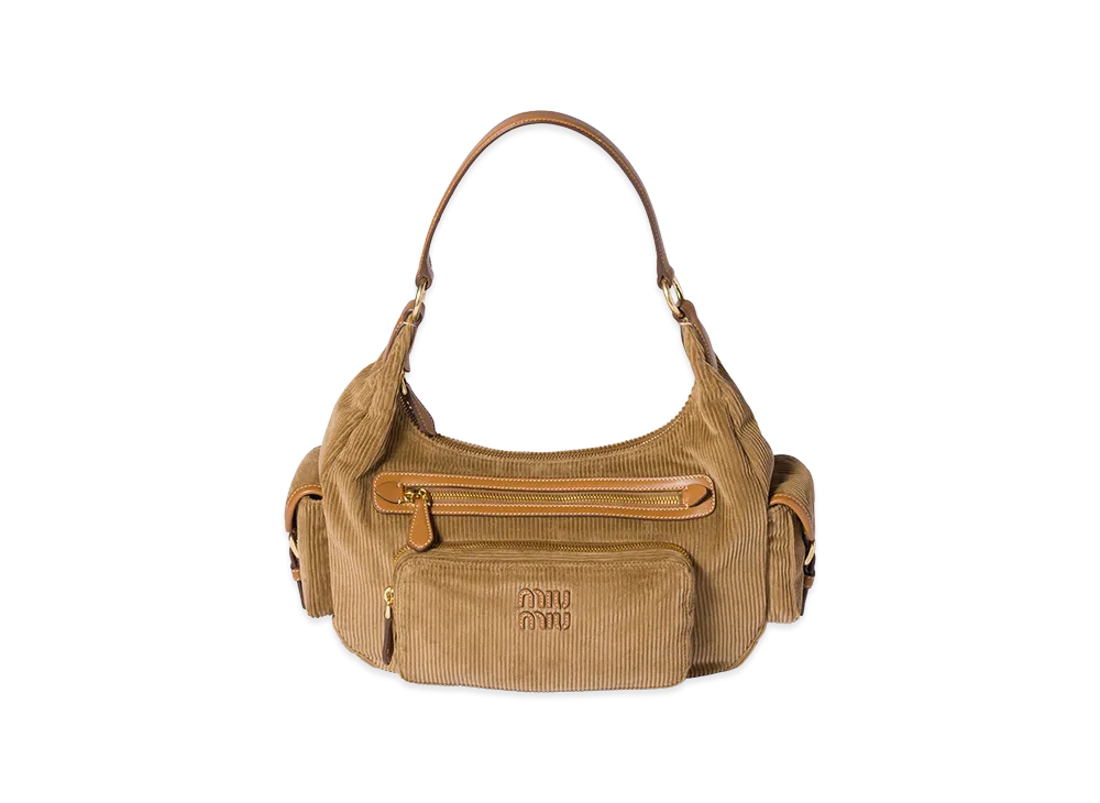 MIU MIU Corduroy Pocket Bag "Cinnamon"