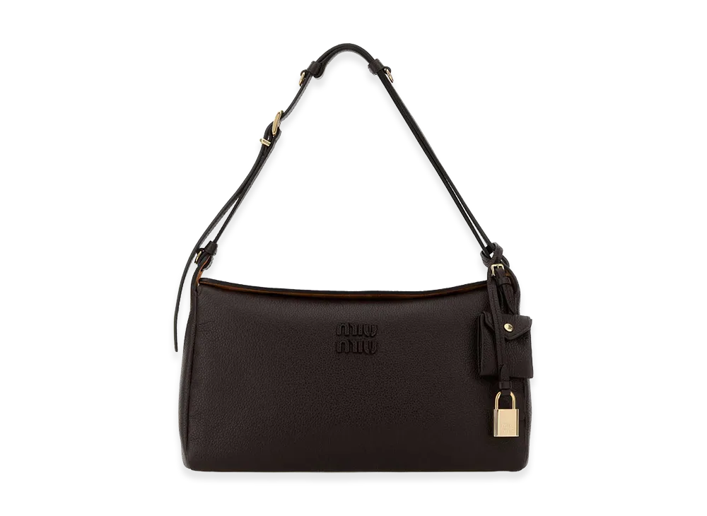 MIU MIU Women's Leather Crossbody Bag "Dark Brown"