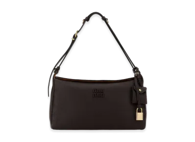 MIU MIU Women's Leather Crossbody Bag "Dark Brown"