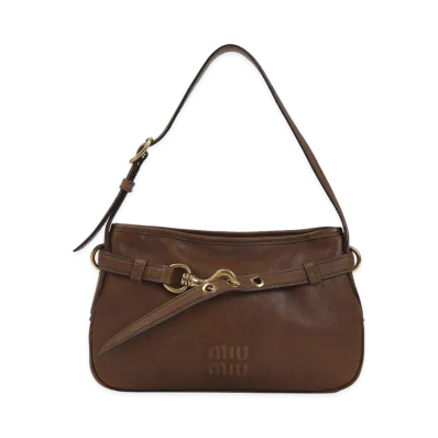 MIU MIU Women's Rovere Shoulder Bag "Brown"