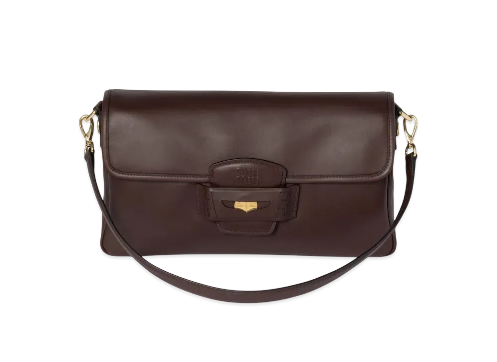 MIUMIU Penny Leather Bag "Brown"