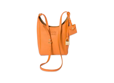 MIU MIU Leather Bucket Bag "Gerbera Daisy/Olive"