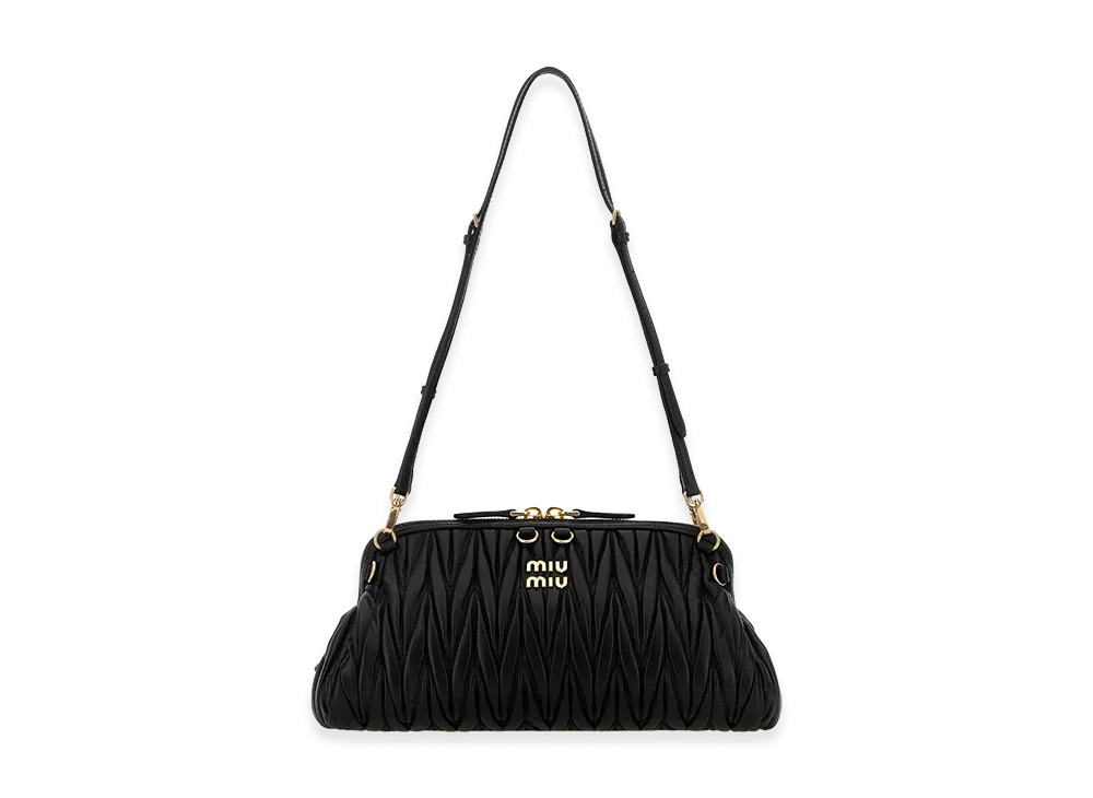 MIU MIU Women's Leather Shoulder Bag "Black"