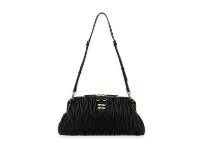 MIU MIU Women's Leather Shoulder Bag "Black"