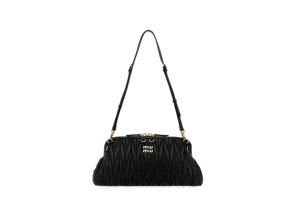 MIU MIU Women's Leather Shoulder Bag "Black"