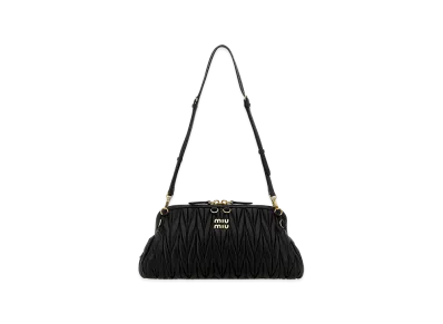 MIU MIU Women's Leather Shoulder Bag "Black"