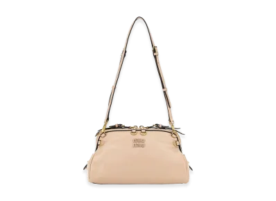 MIU MIU Women's Leather Shoulder Bag "Cipria"