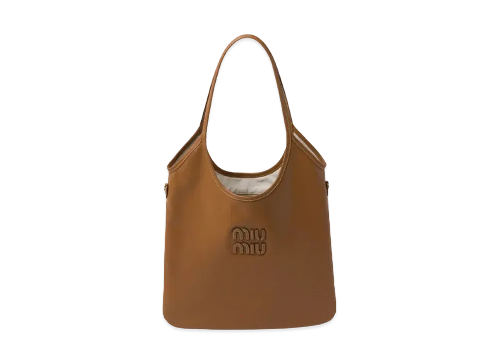 MIUMIU IVY Leather Bag "Cognac"