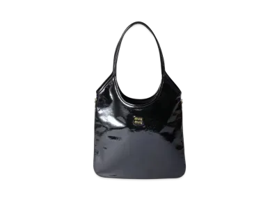 MIUMIU IVY Naplak Patent Leather Bag "Black"