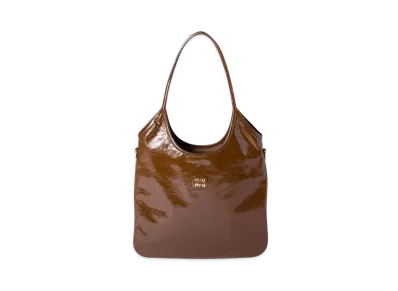 MIUMIU IVY Naplak Patent Leather Bag "Brown"