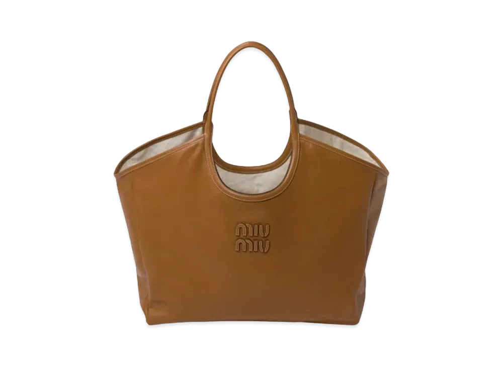 MIUMIU IVY Leather Bag "Camel"