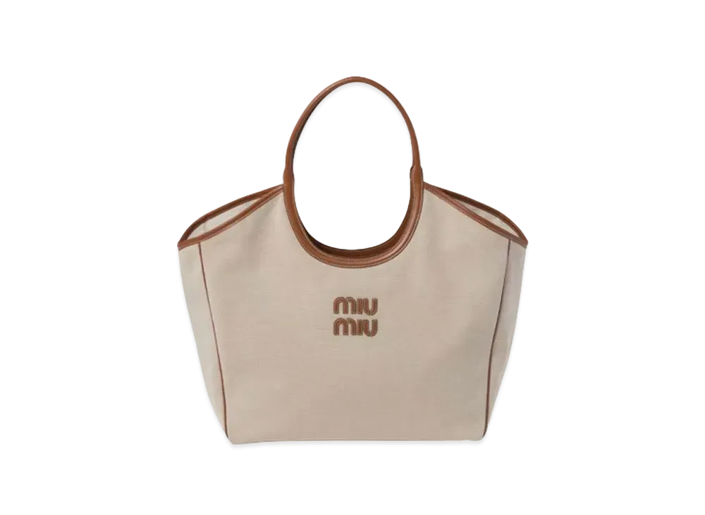 MIUMIU IVY Canvas Bag "Natural"