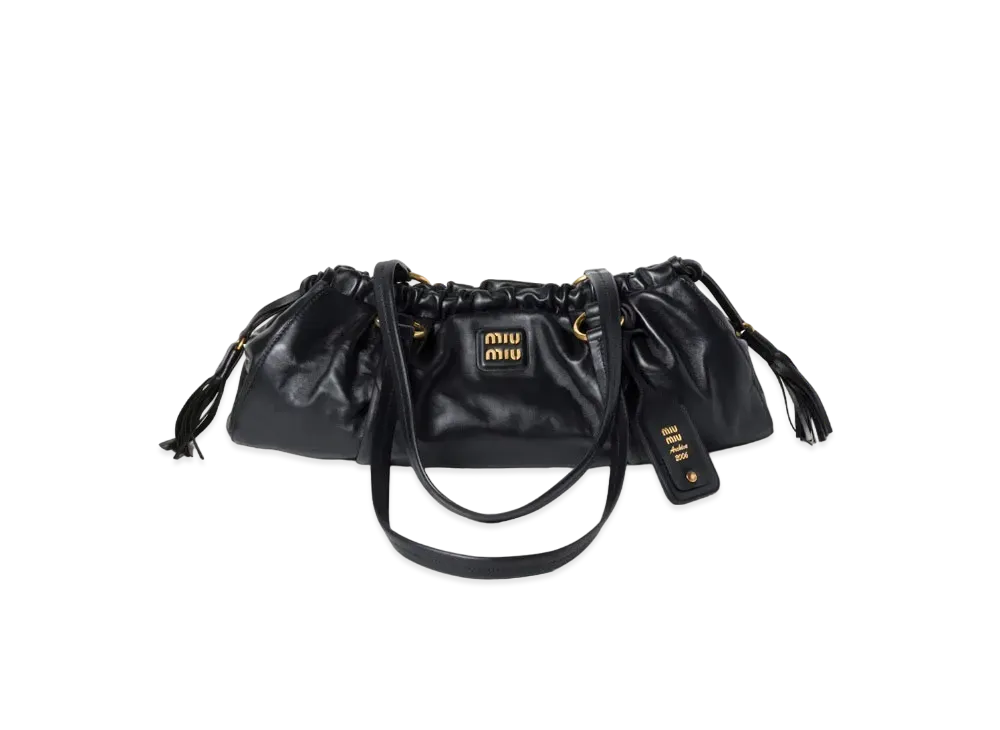 MIUMIU Joie Nappa Leather Bag "Black"