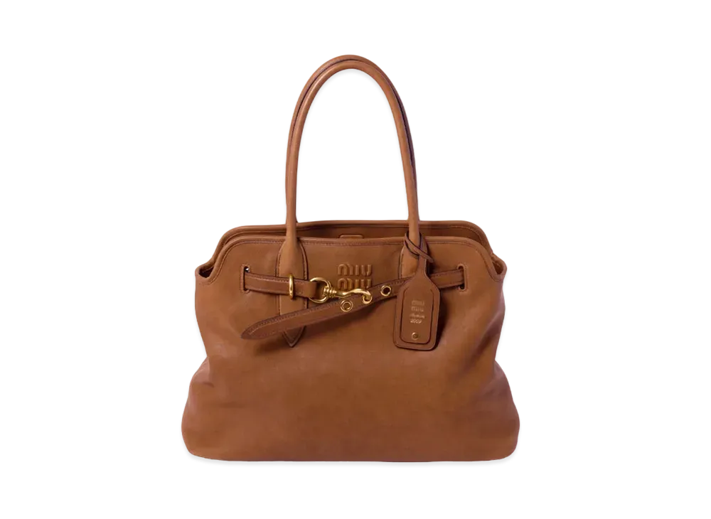 MIUMIU Aventure Nappa Leather Bag "Brown"