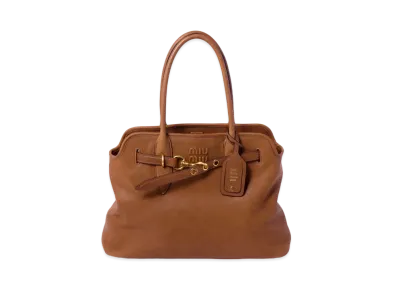 MIUMIU Aventure Nappa Leather Bag "Brown"
