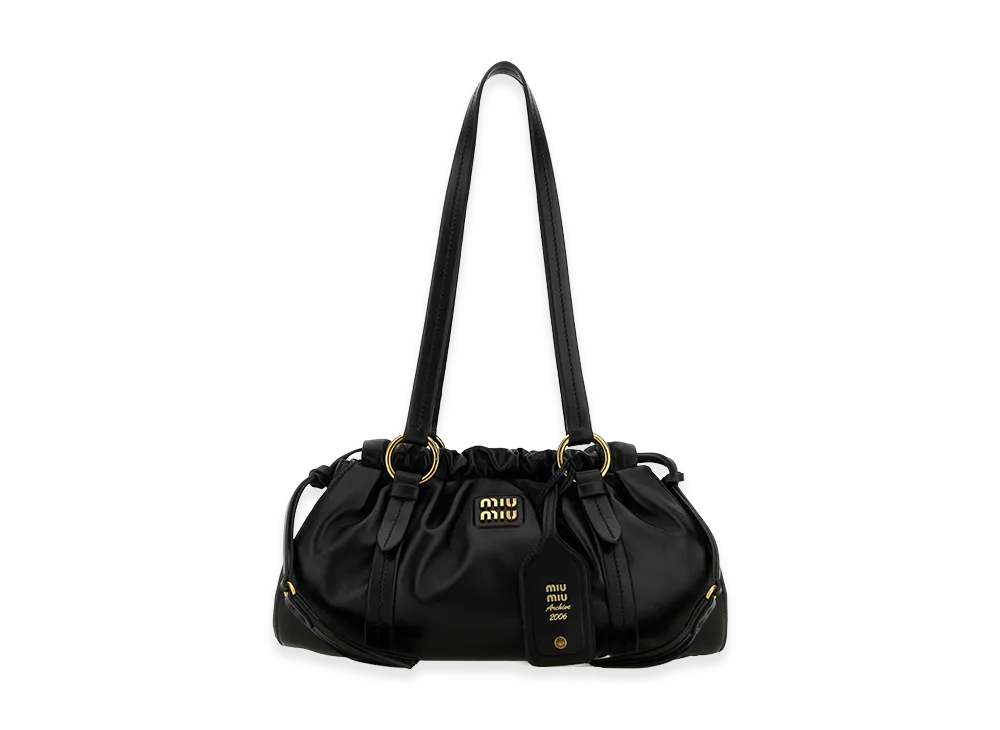 MIU MIU Women's Nappa Leather Joie Handbag "Black"