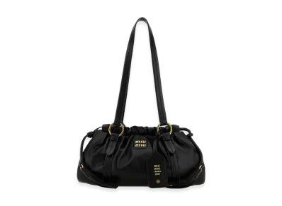 MIU MIU Women's Nappa Leather Joie Handbag "Black"