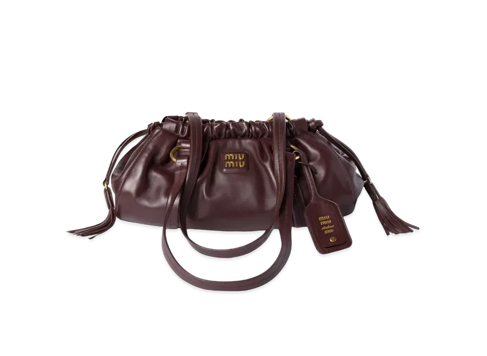 MIUMIU Joie Nappa Leather Bag "Brown"
