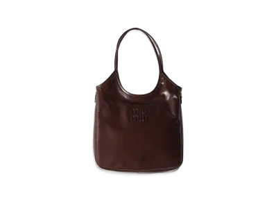 MIU MIU IVY Leather Bag "Dark Brown"