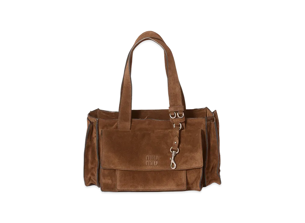MIU MIU Utility Suede Bag "Cocoa Brown"
