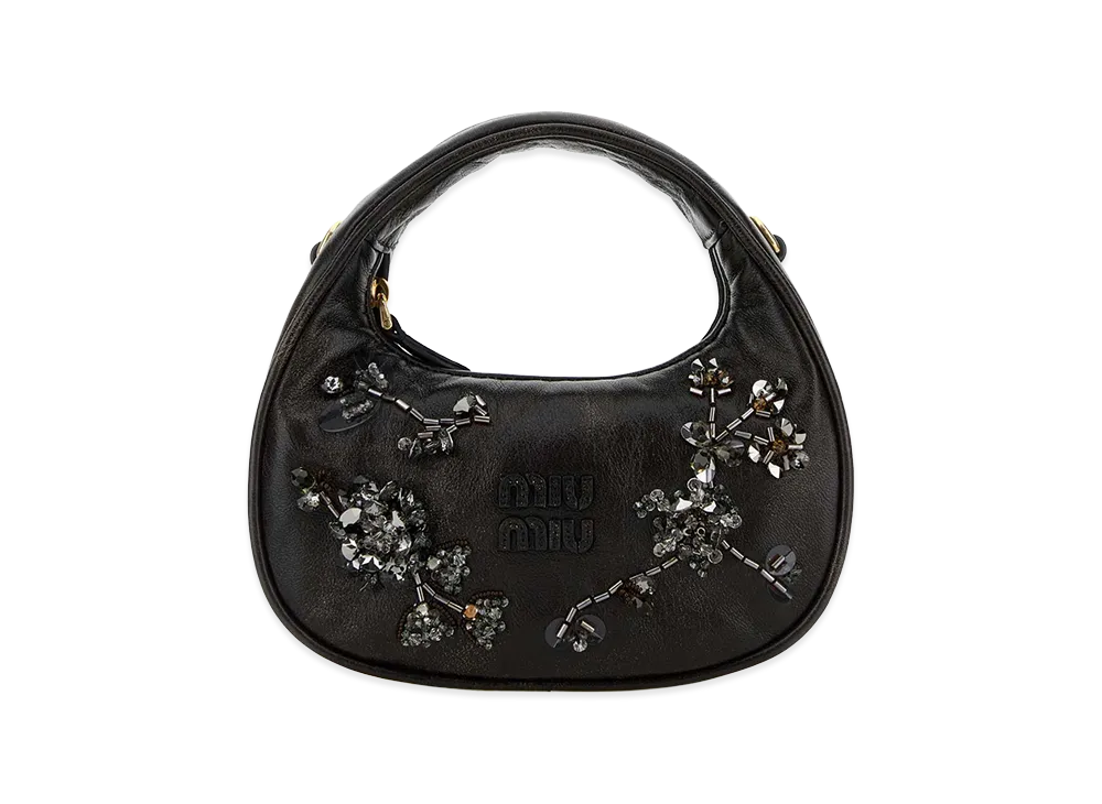 MIU MIU Women's Nappa Leather Handbag "Dark Brown"