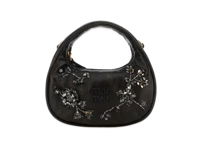 MIU MIU Women's Nappa Leather Handbag "Dark Brown"