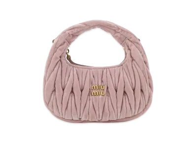 MIU MIU Women's Velvet Mini Wander Handbag "Pink"