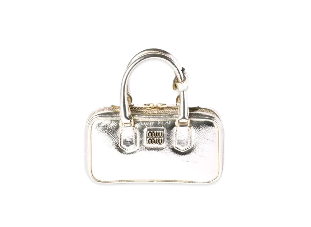 MIUMIU Arcadie Laminated Nappa Leather MinI-Bag "Gold"