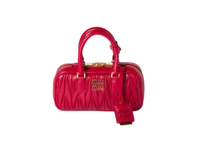 MIUMIU Arcadie Matelasse Nappa Leather Mini-Bag "Red"
