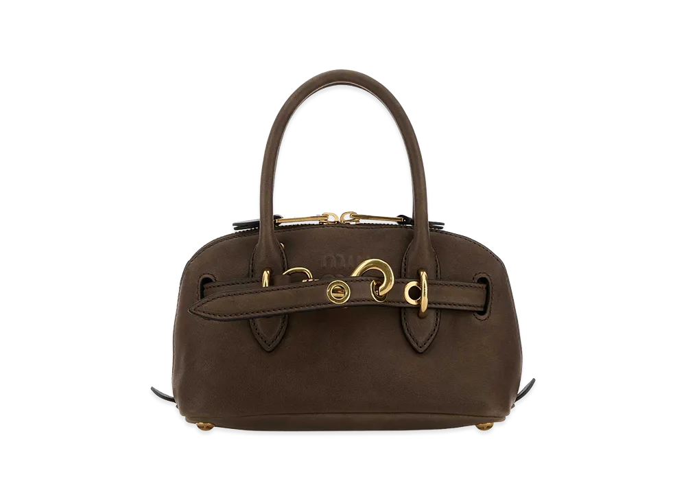MIU MIU Women's Leather Mini Aventure Handbag "Brown"
