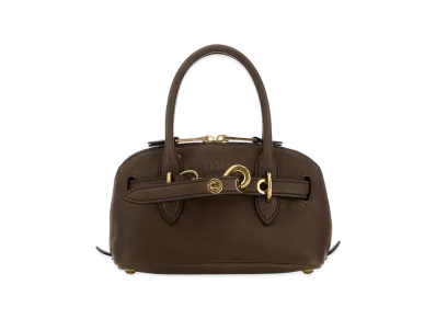 MIU MIU Women's Leather Mini Aventure Handbag "Brown"