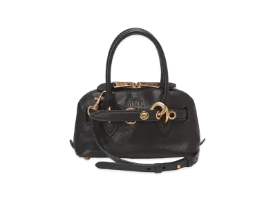 MIU MIU Women's Aventure Mini Nappa Leather Bag "Black"